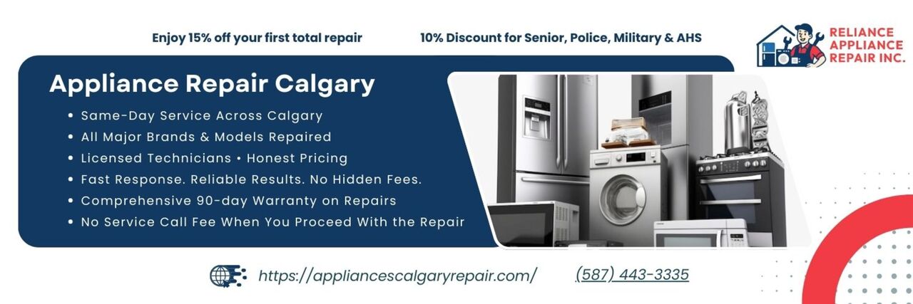 Calgary, Appliance Repair, Certified Appliance Repair Service In Calgary By Reliance Appliance Repair Inc