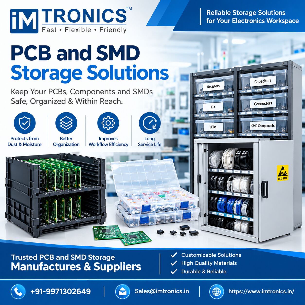 Noida, Electronics, PCB And SMD Storage For Electronics Manufacturing