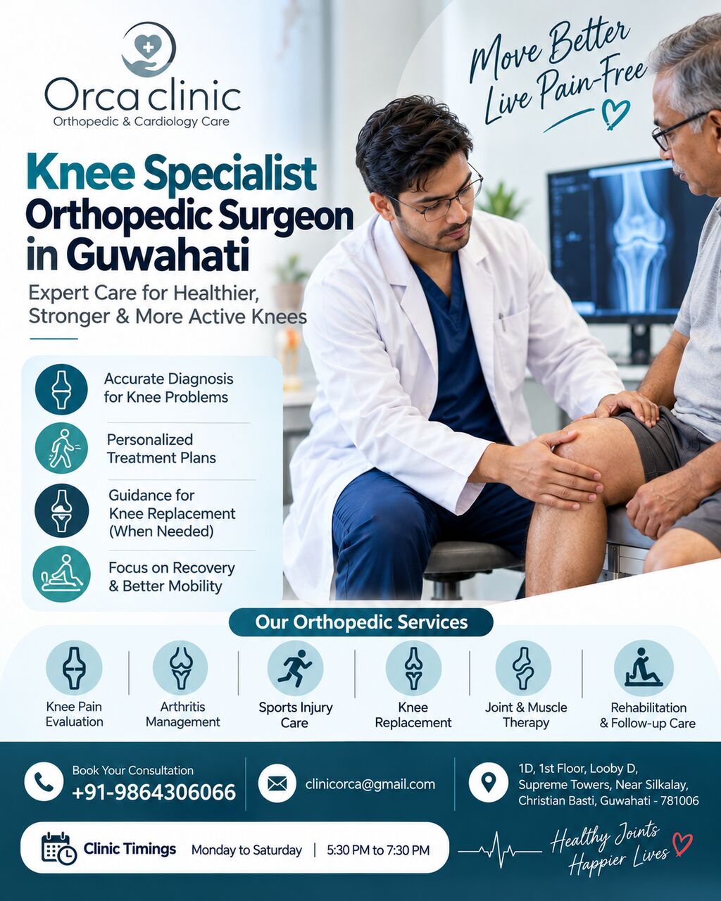 Mumbai, Health, Knee Specialist Orthopedic Surgeon In Guwahati &ndash; Orca Clinic