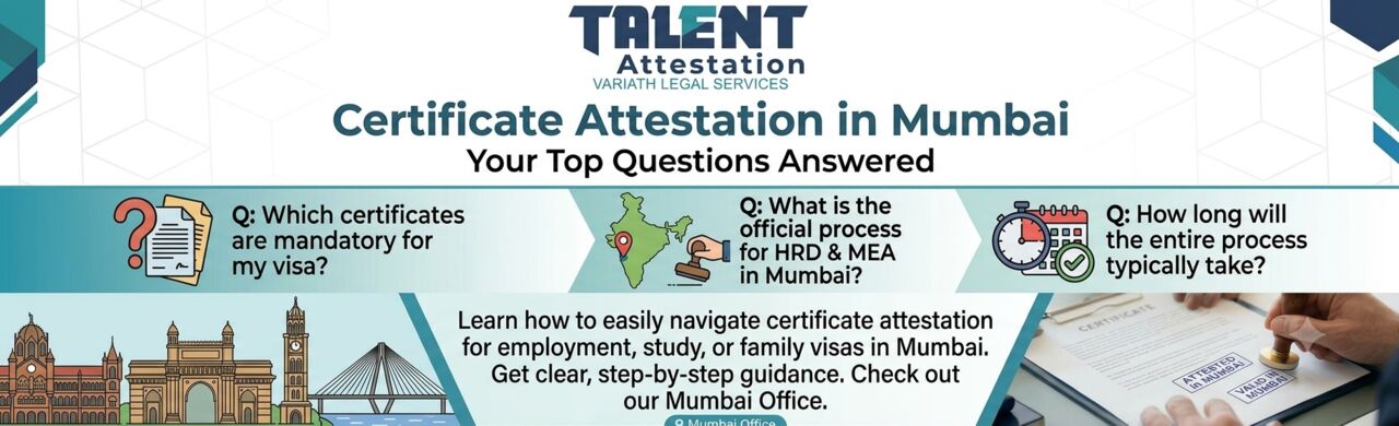 Mumbai, Legal, Certificate Attestation In Mumbai | Talent Attestation