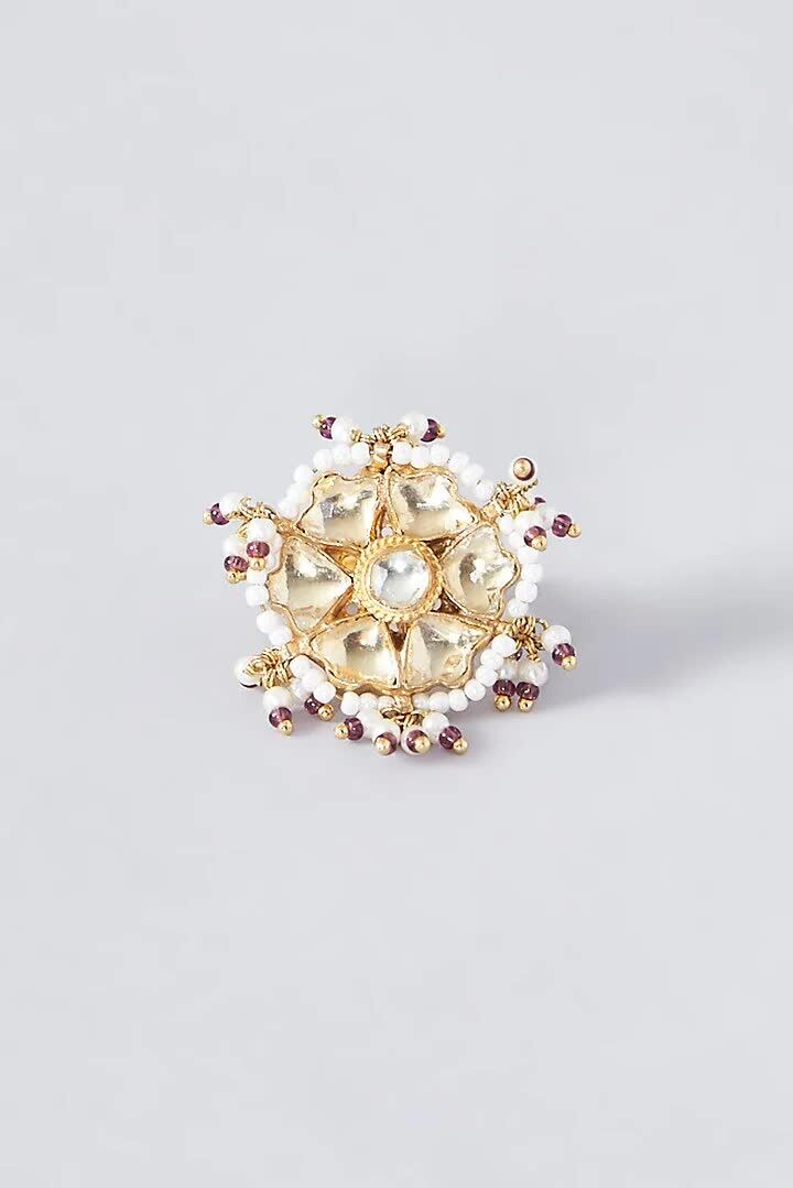 New Delhi, Jewelry, INR 2400,  Buy Elegant Kundan Rings Online &ndash; Traditional & Bridal Designs
