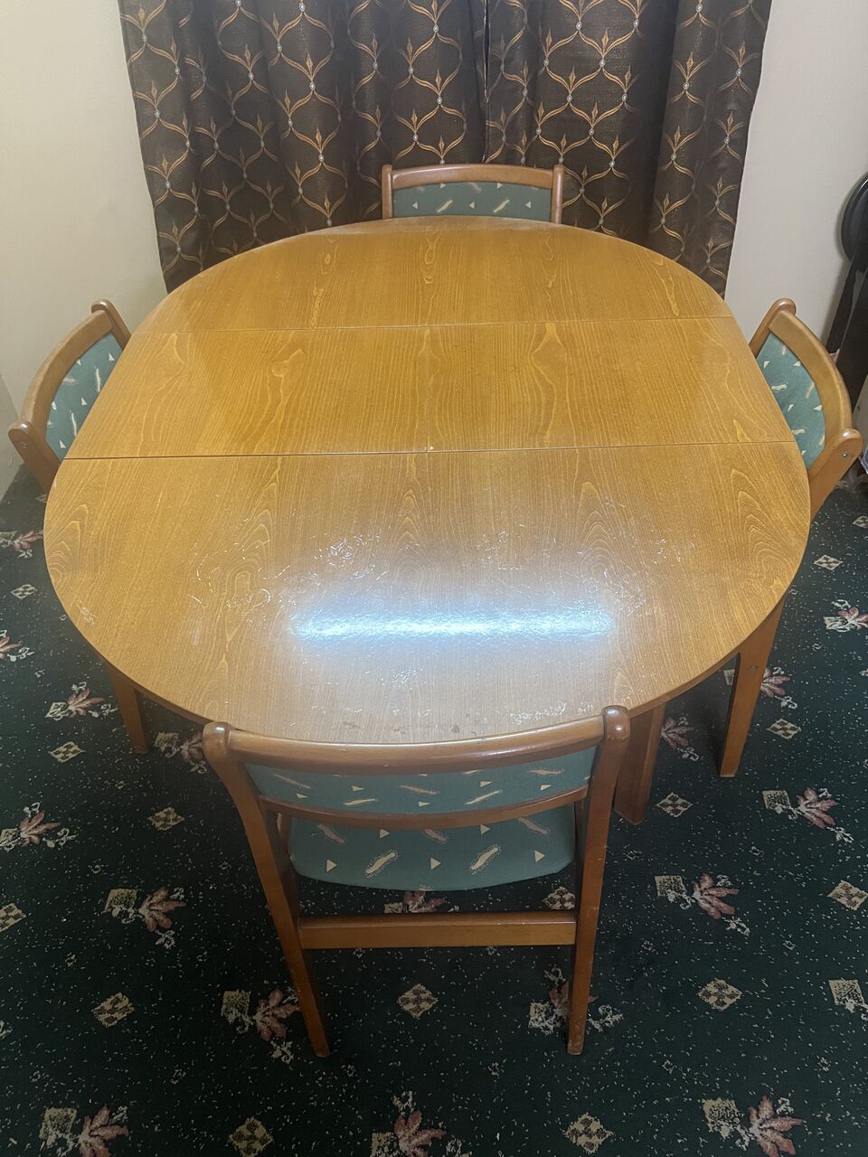 Jeddah, Furniture, SAR 650,  Woodend Dinning Table With 4 Chairs Good Condition New