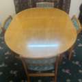 SAR 650,  Woodend Dinning Table With 4 Chairs Good Condition New