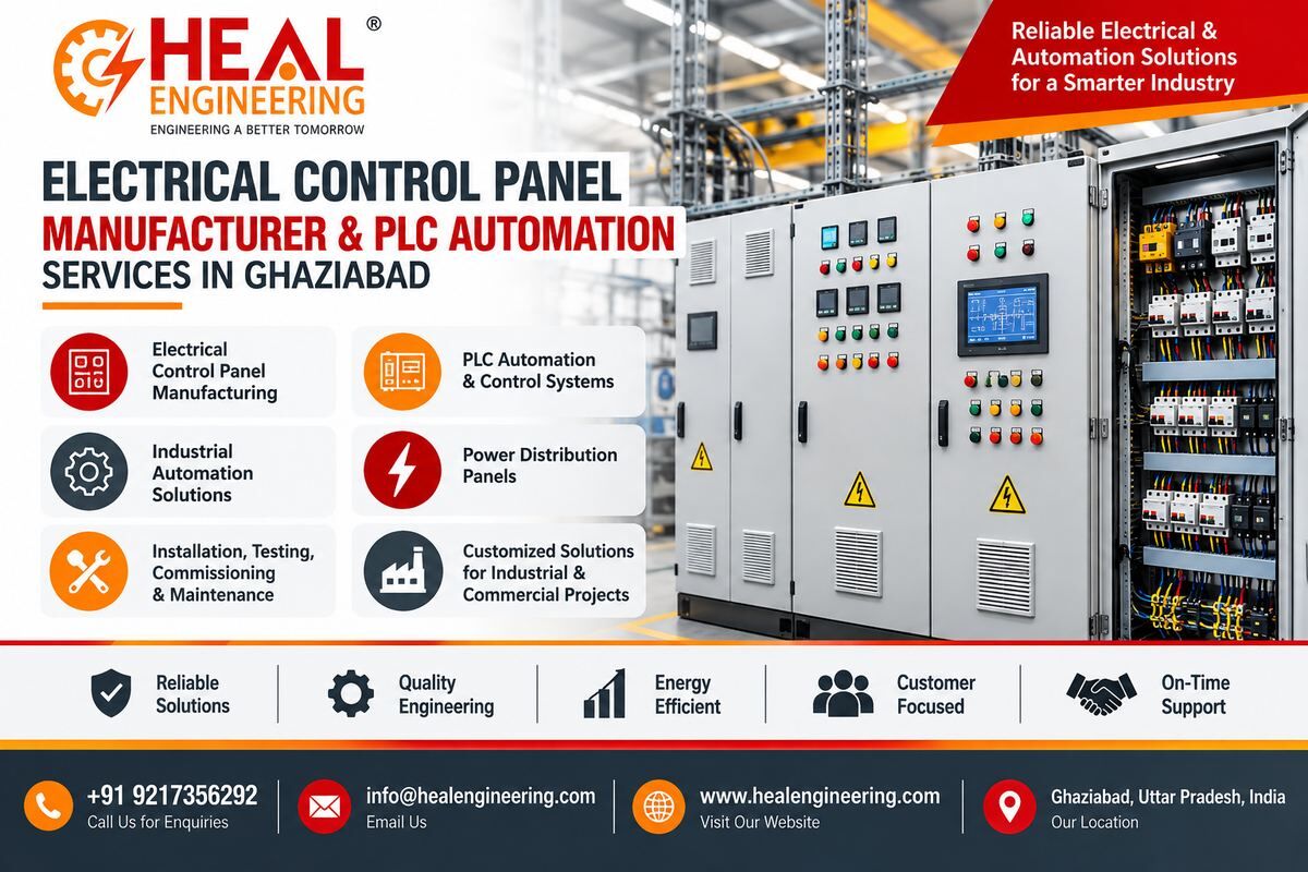 Ghaziabad, Business, Electrical Control Panel Manufacturer & PLC Automation Services In Ghaziabad
