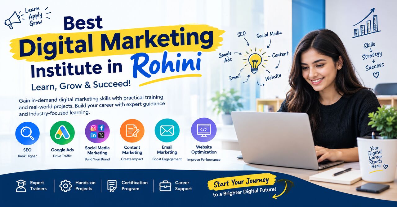 Rohini, Education, Best Digital Marketing Institute In Rohini &ndash; Learn, Grow & Succeed!