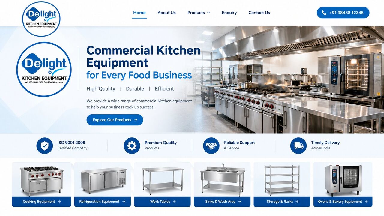 New Delhi, Heavy Equipment, INR 200000,  Commercial Kitchen Manufacturer For Catering Production Units