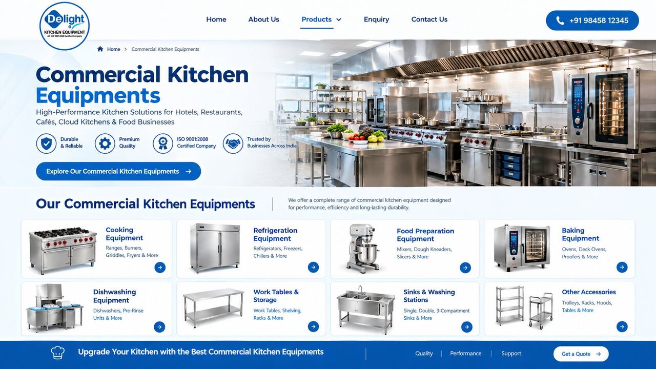 New Delhi, Heavy Equipment, INR 200000,  Commercial Kitchen Equipment For Food Production Planning