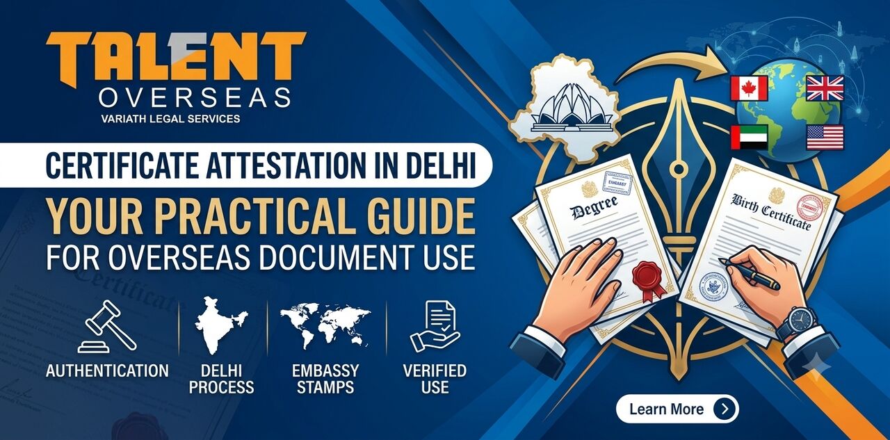 New Delhi, Legal, Certificate Attestation In Delhi | Talent Overseas
