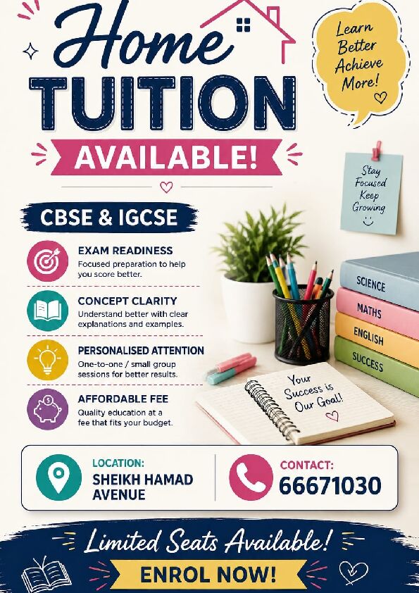 Manama, Education, HOME TUITION