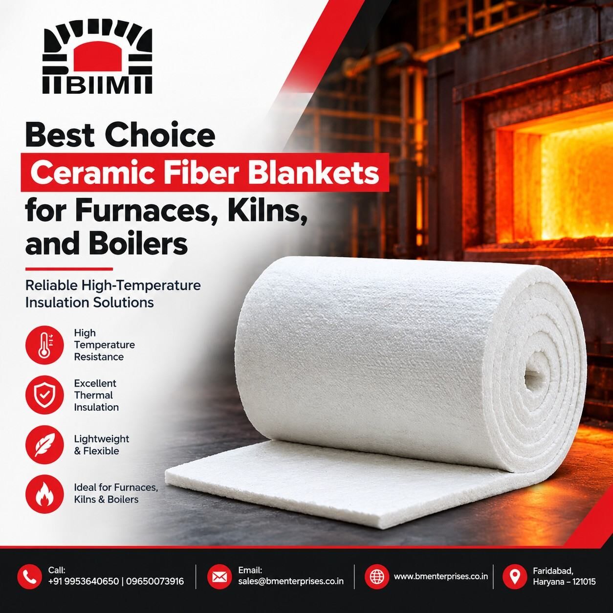 Faridabad, Materials, INR 120,  Best Choice Ceramic Fiber Blankets For Furnaces, Kilns, And Boilers