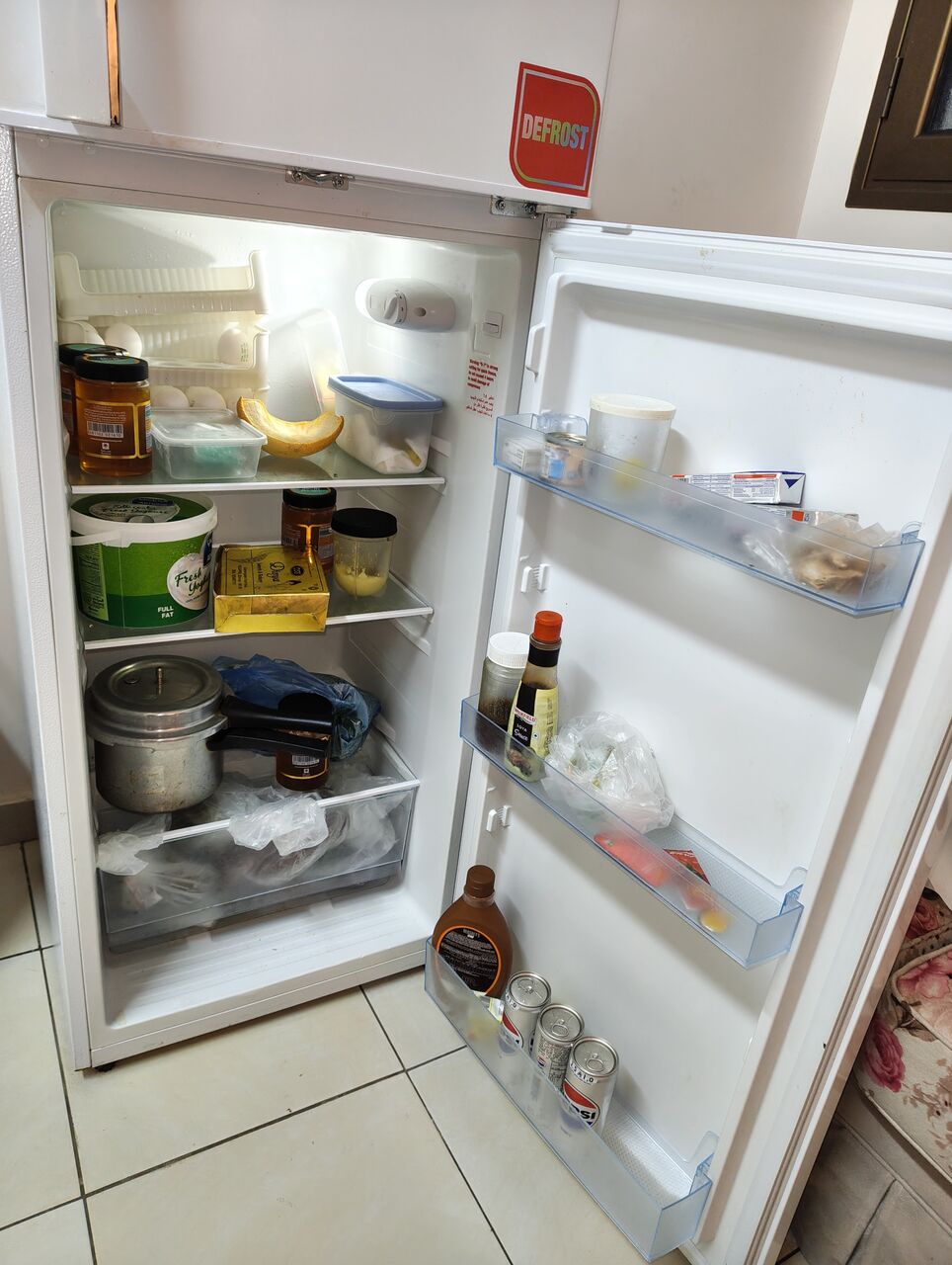 Dammam, Household Items, SAR 599,  Fridge (Refrigerator) - 206 Liters For Sale 599 SAR - 1.5year Used- Nikai Brand