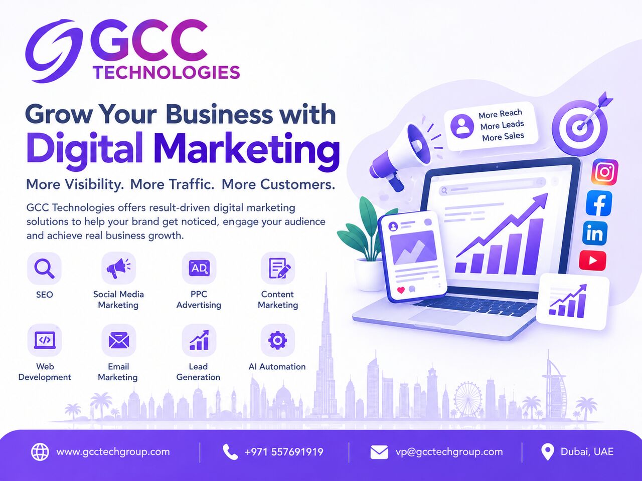 Dubai, Web Design & Development, Professional Website Solutions For Growing Businesses