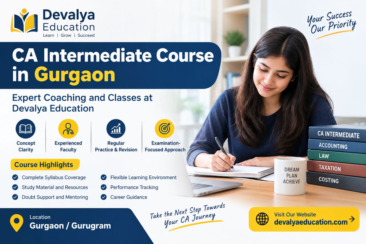 Gurgaon, Lessons Offered, CA Intermediate Course In Gurgaon - Devalya Education