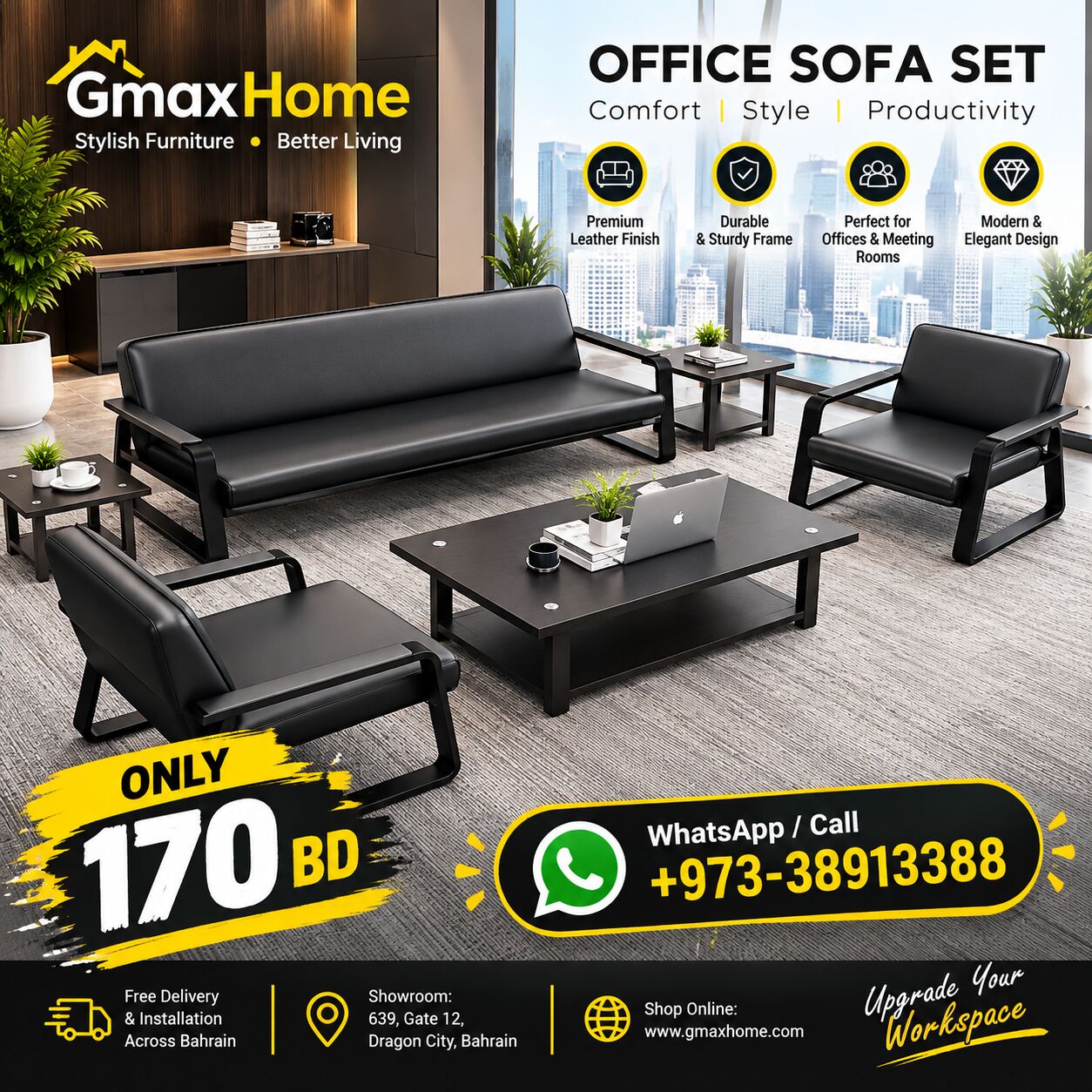 Manama, Furniture, BHD 170,  OFFICE SOFA