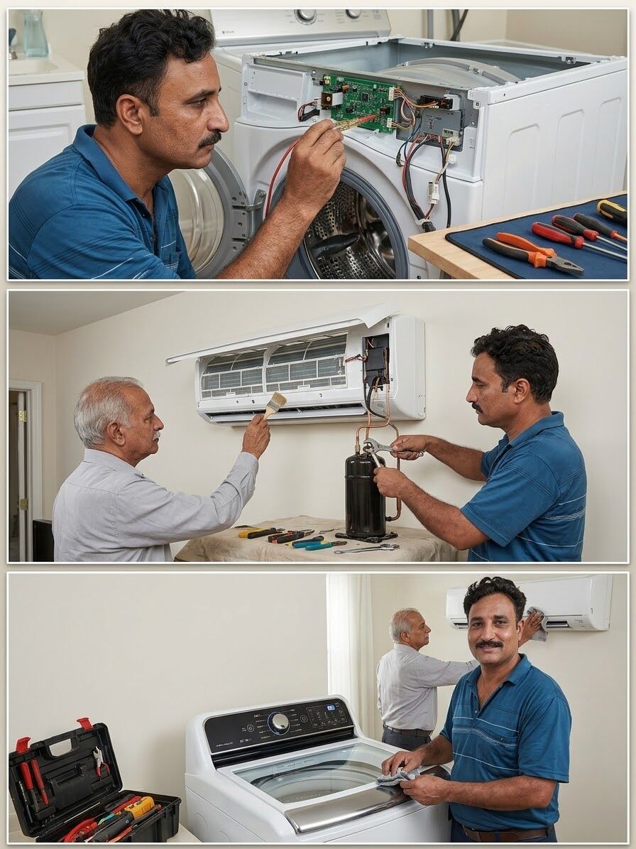 Khobar, Appliance Repair, AC( Split Window, Conseald, Pakage), Washing Machine ,stoves Vaccume