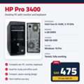 SAR 475,  HP Pro 3400 Desktop PC With Monitor & Keyboard &ndash; Core I5
