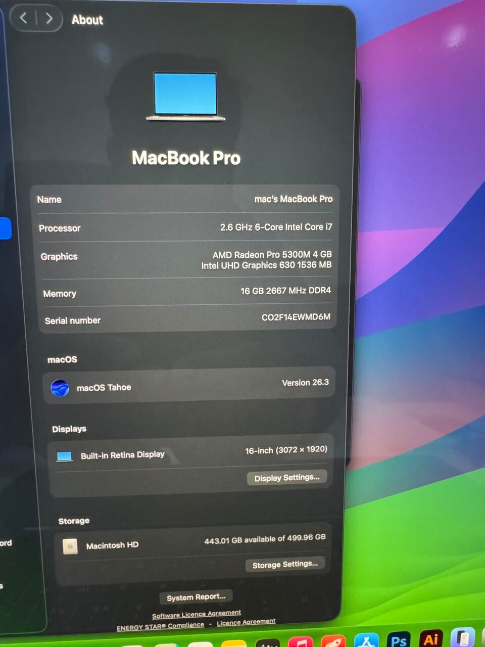 Riyadh, Electronics, SAR 2500,  MacBook Pro 16-inch, Like New, 2019