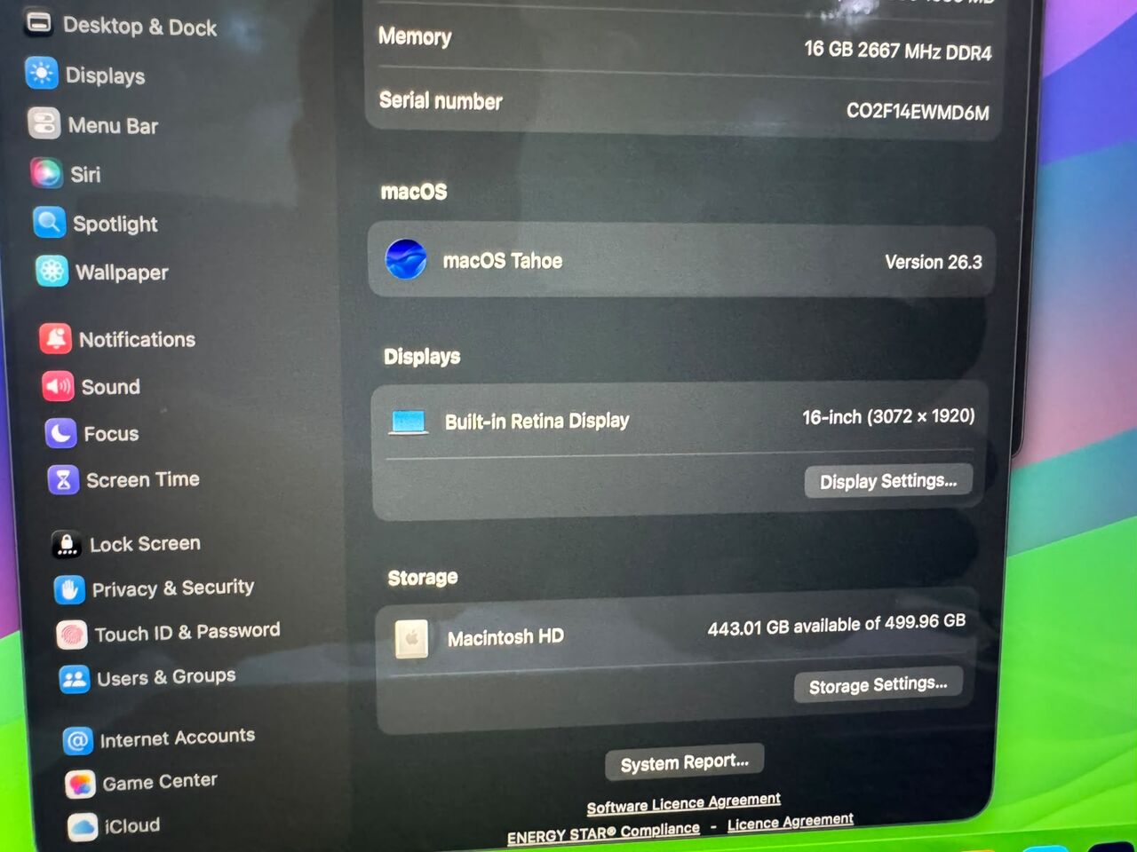 Riyadh, Electronics, SAR 2500,  MacBook Pro 16-inch, Like New, 2019