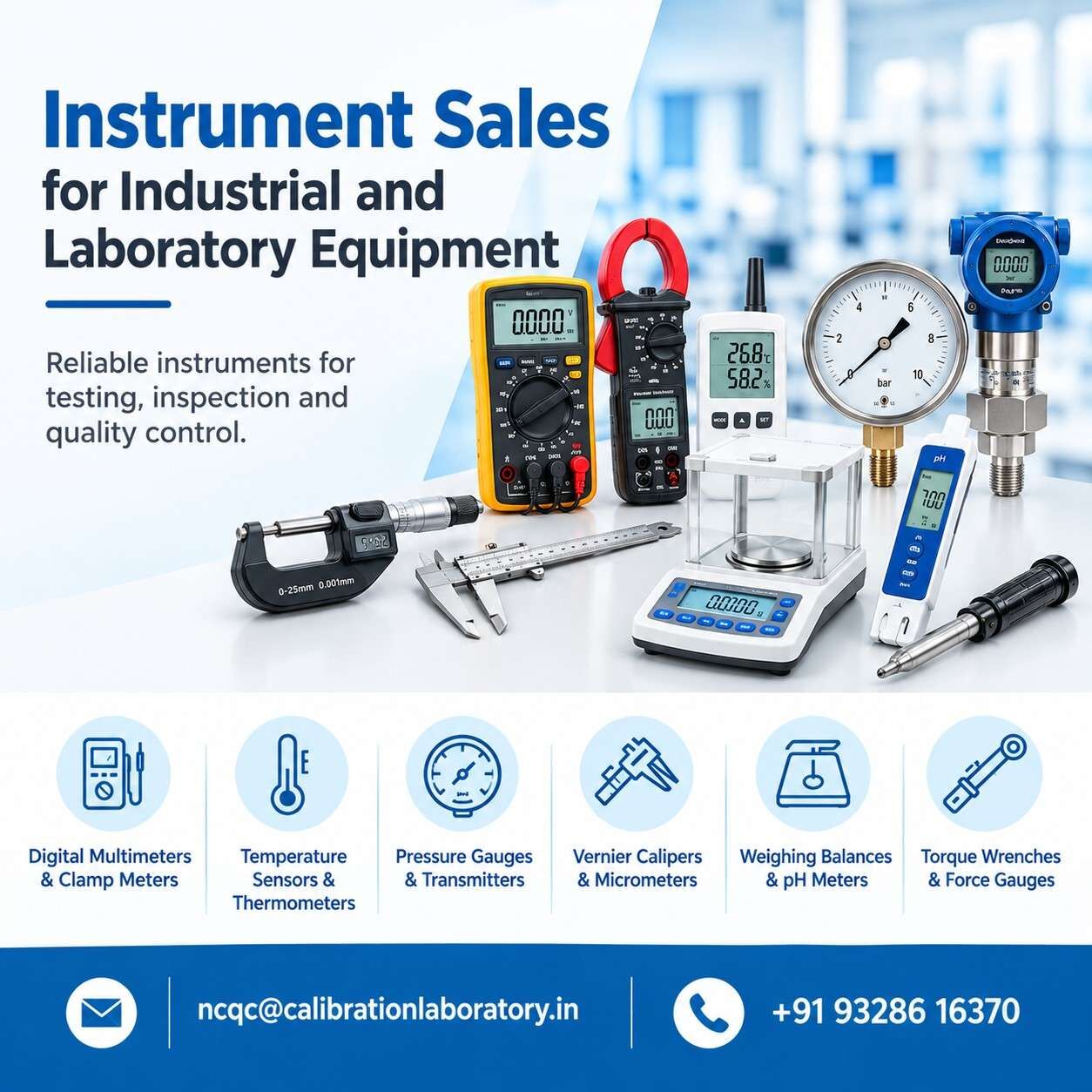 Ahmedabad, Business, Instrument Sales For Industrial And Laboratory Equipment