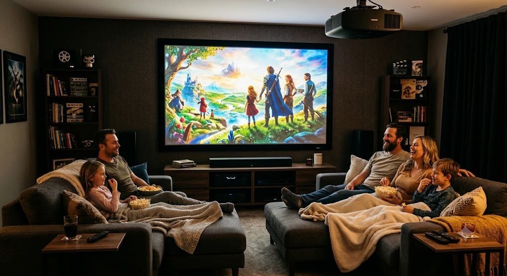 Dwarka, Interior Design, Projector Screen For Home &ndash; Create Your Own Cinema With Nano Theatre