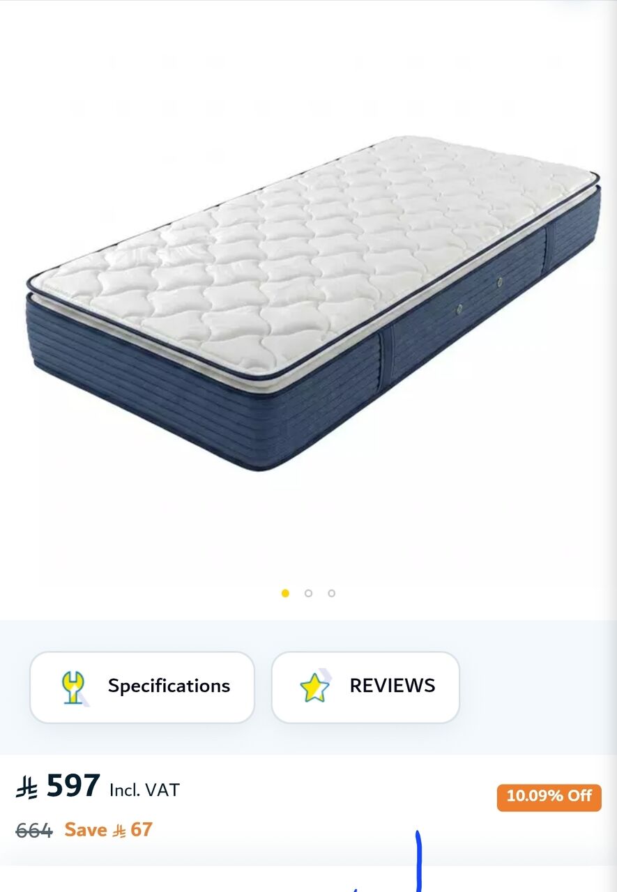 Riyadh, Furniture, SAR 180,  New Packed Single Mattress
