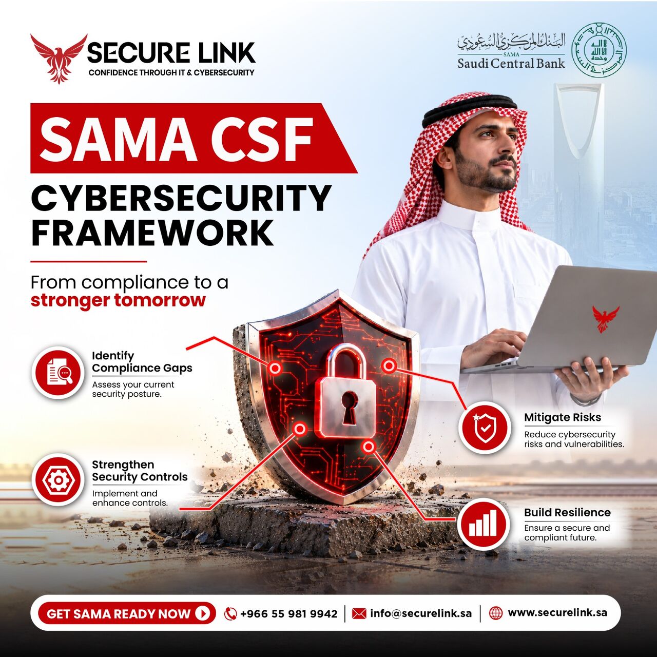 Khobar, Computer, SAMA CSF Compliance Services In Saudi Arabia | SecureLink Arabia