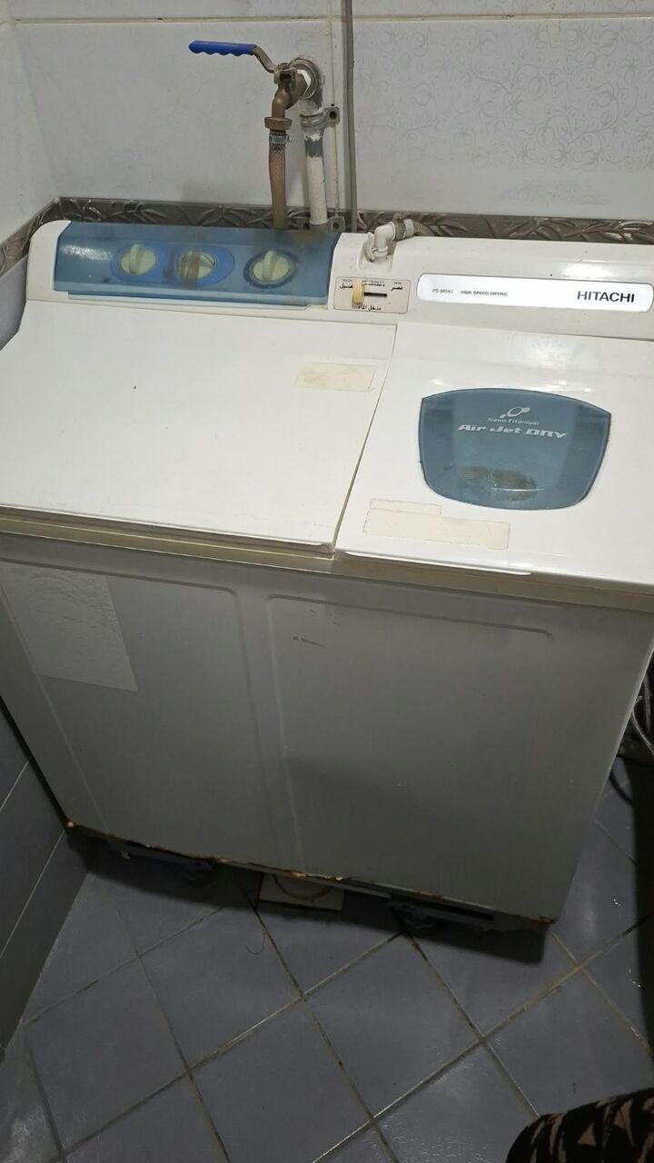 Al Adama, Appliances, SAR 100,  Washing Machine 7KG Hitachi ( Working Condition). Have Little Rust At The Bottom No Leakag