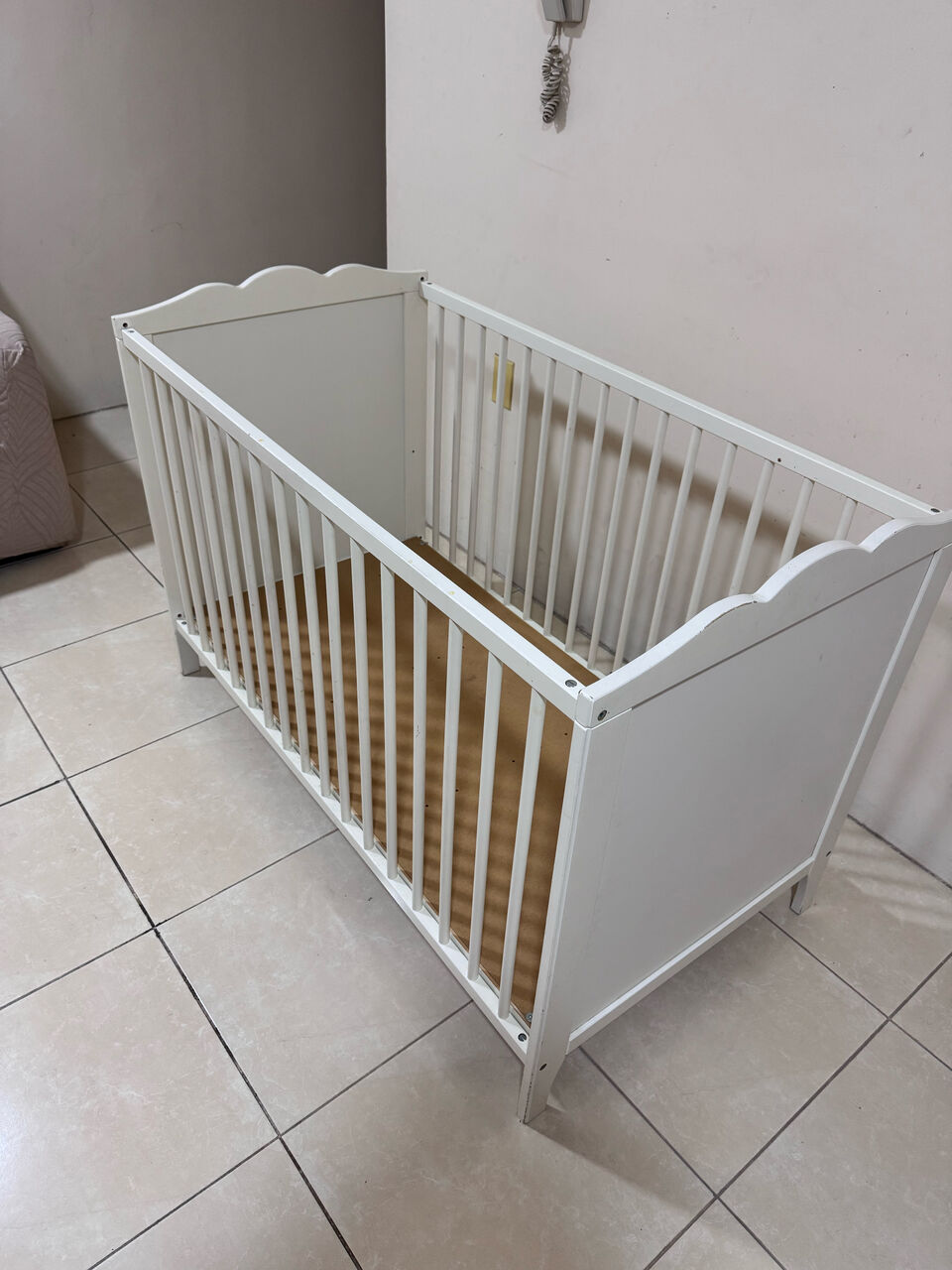 Khobar, Baby & Kid Stuff, SAR 300,  Baby Crib . IKEA HENSVIK Cot / Baby Crib, An Elegant And Classic White Wooden Crib