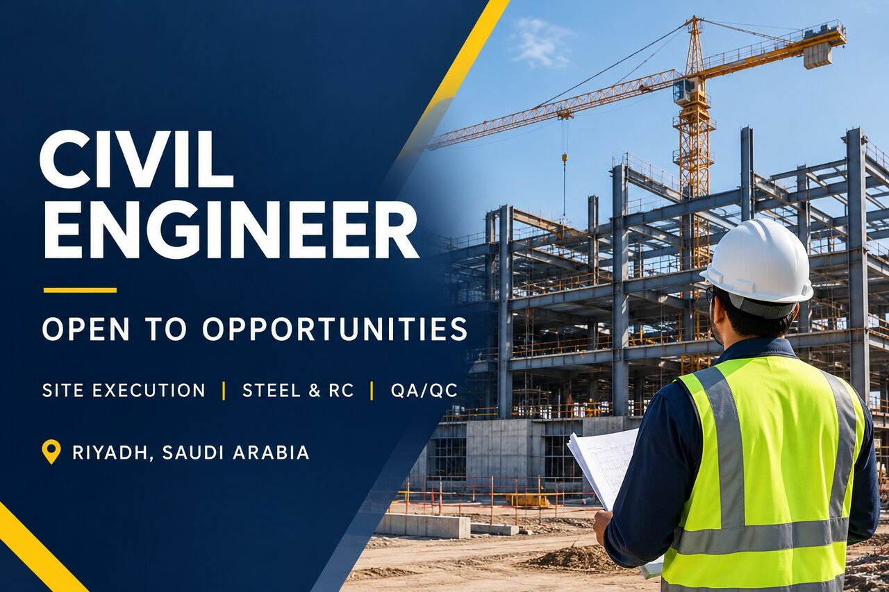 Riyadh, Job Seekers, CIVIL ENGINEER Looking For Job Opportunities &ndash; RIYADH, KSA