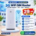 BHD 29,  5G WiFi SIM Router - Unlocked  All Sim Support - STC - Zain - Batelco  Offer Price 29/-BD