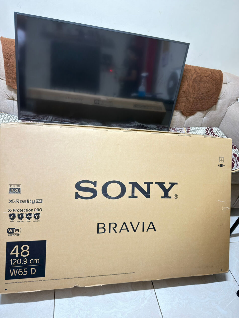 Jubail, Electronics, SAR 1500,  Sony Bravia 48inch Full HD W65D With Mi Anroid Box