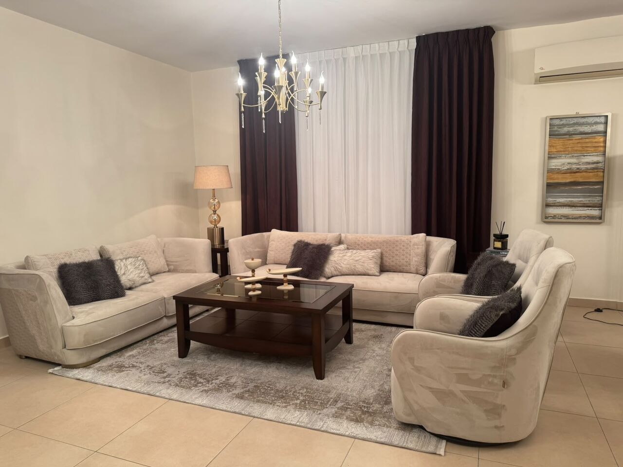 Abdoun, Apartments, Flats, Houses & Villas, JOD 18000/year,  Furnished,  3 BR,  Fully Furnished 3B Apart With Baconly In Abdoun 00962777688956