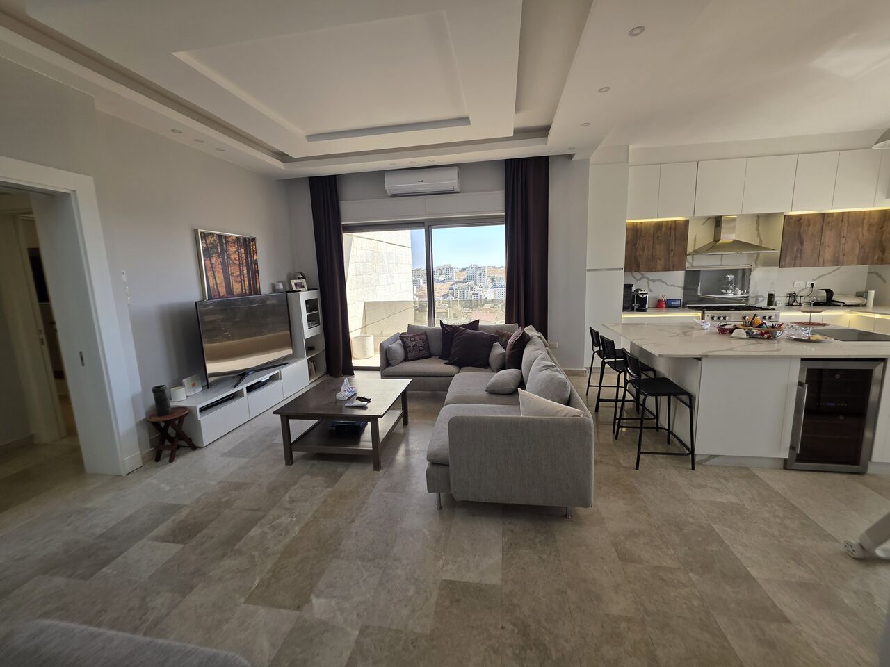 Amman, Apartments, Flats, Houses & Villas, JOD 35000/year,  Furnished,  4 BR,  Deplux Fully Furnished 4B Apart With Baconly And Terrace In Der Ghbar 00962777688956