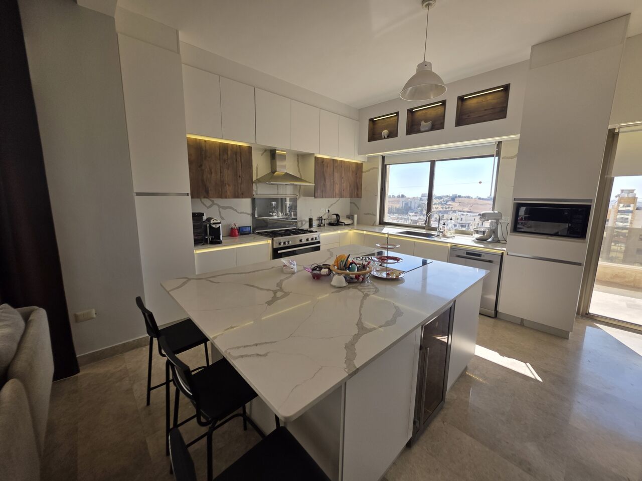 Amman, Apartments, Flats, Houses & Villas, JOD 35000/year,  Furnished,  4 BR,  Deplux Fully Furnished 4B Apart With Baconly And Terrace In Der Ghbar 00962777688956