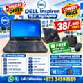 BHD 38,  DELL Inspiron Core I3 Laptop 15.6" HD Screen 6GB RAM + 500GB Hard Drive Free Bag & Mouse