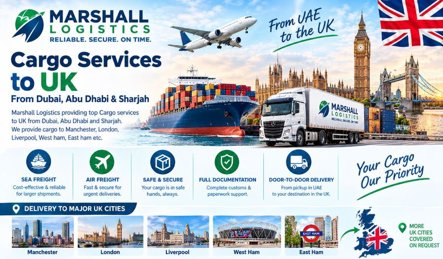 Sharjah, Cargo, Cargo Services To UK From UAE