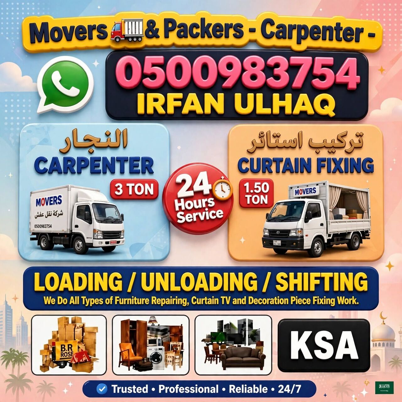 Taif, Labor/Moving, Movers And Packers In Jedah Makka Taif Madina Riyadh Damam All City In Saudi Arabia