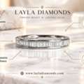 GBP 2950,  Premium Baguette Diamond Wedding Bands For Modern Elegance