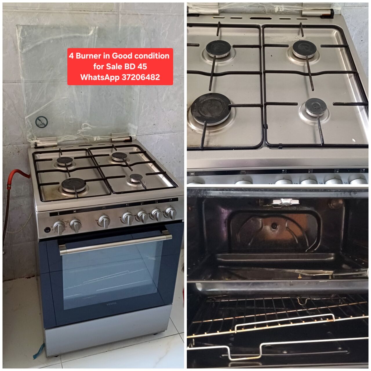 Manama, Appliances, BHD 45,  ✅️ 4 Burner Cooking Range For Sale In Good Condition With Delivery