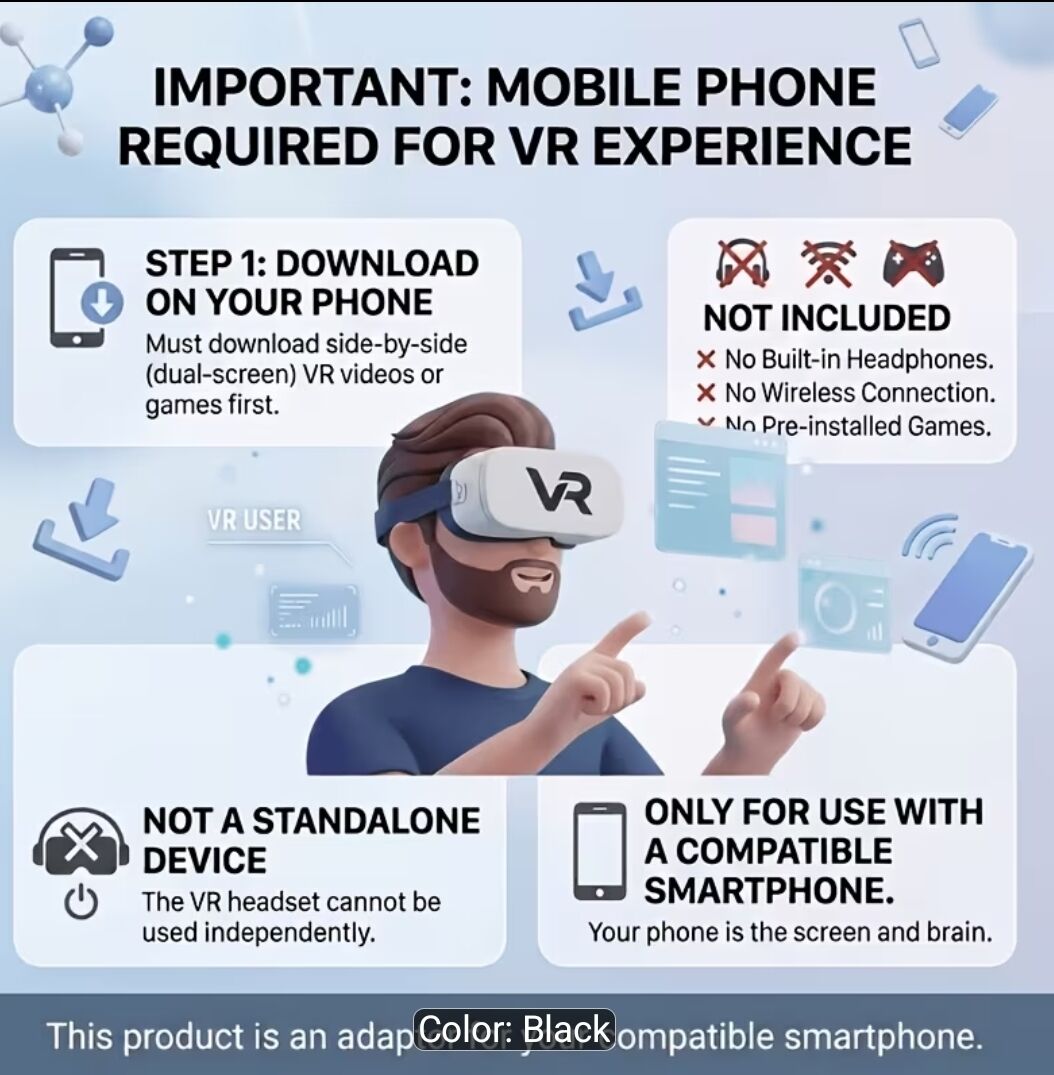 Riyadh, Photo & Video, SAR 100,  🥽 For Sale: VR SHINECON Virtual Reality Headset Experience 3D Entertainment At Home