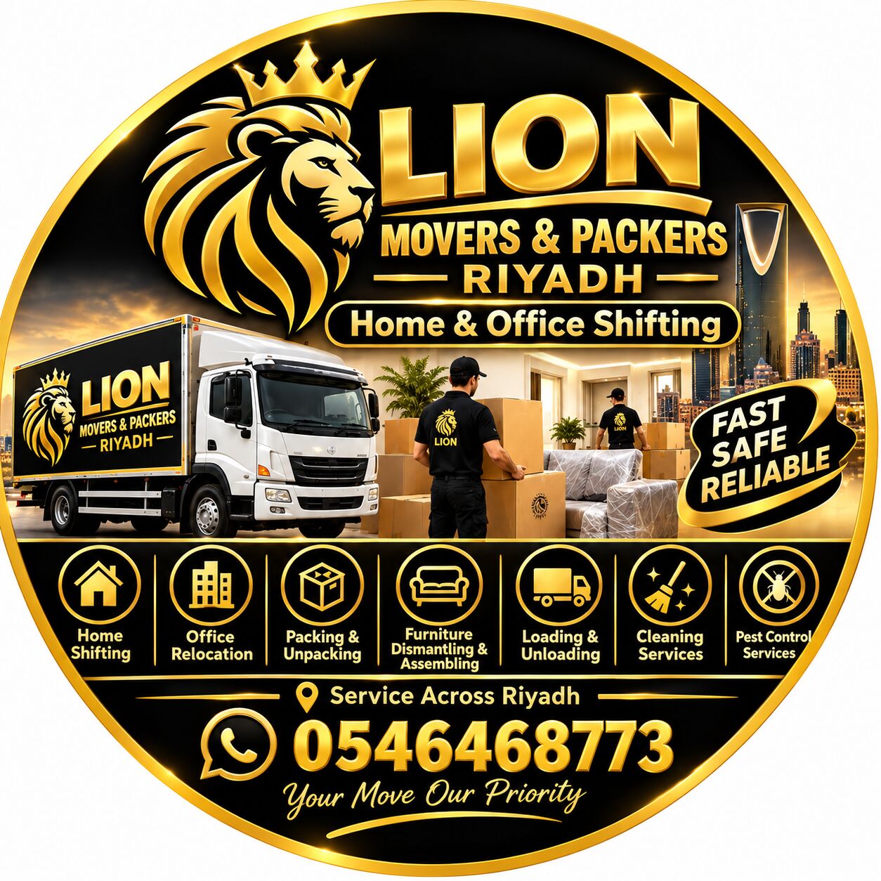 Riyadh, Labor/Moving, 💯MOVERS & PACKERS – RIYADH 🚛  🏠 Home & Office Shifting Services 0546468773