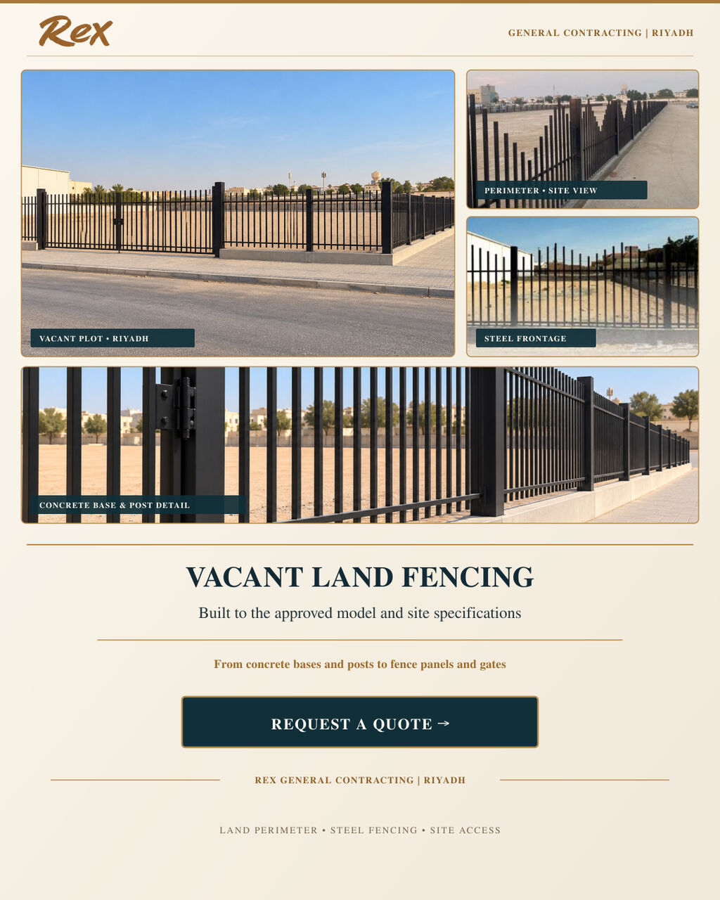 Riyadh, Construction, REX | Project Fencing & Site Hoarding