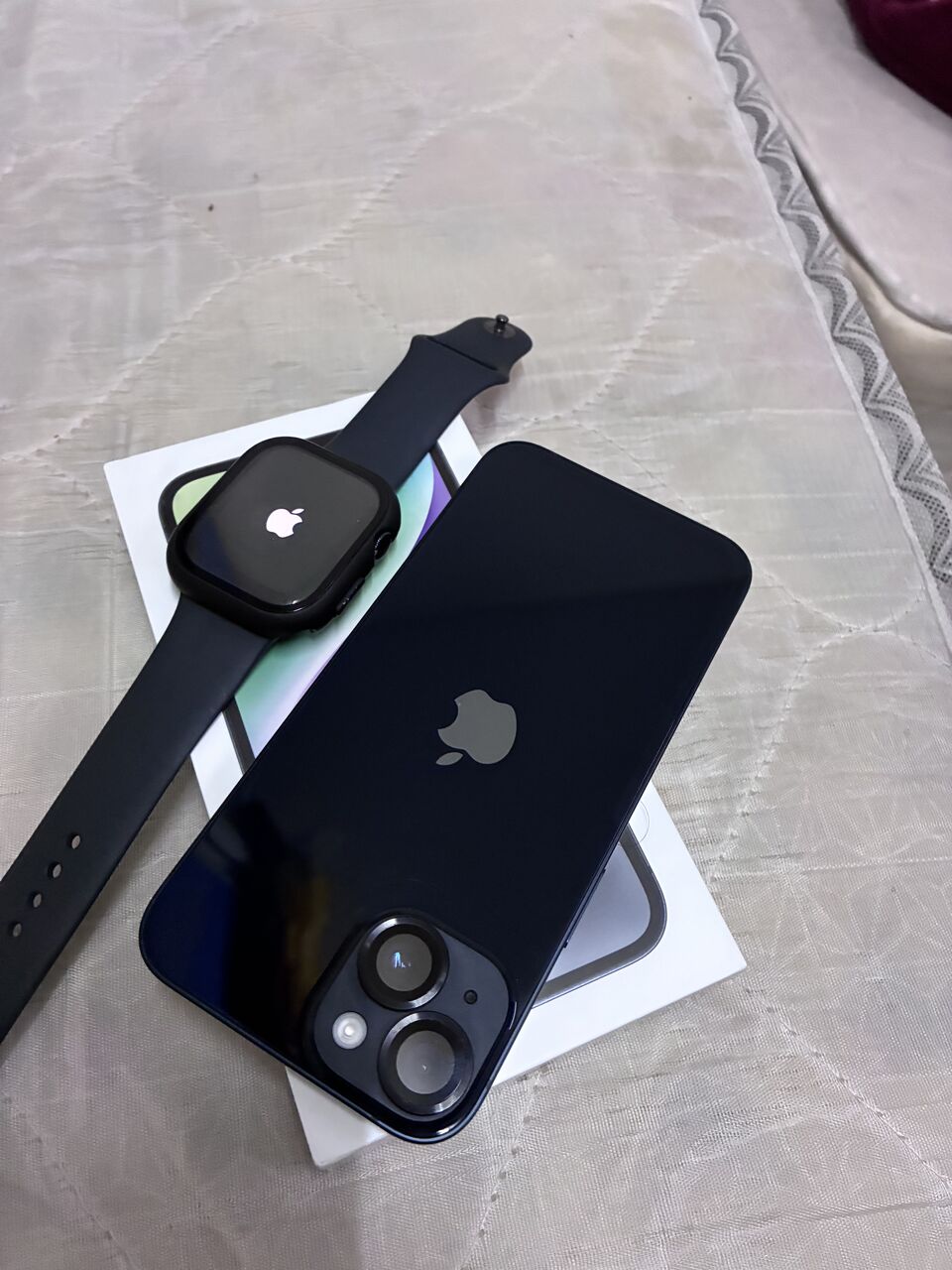 Jubail, Mobile Phones, SAR 22,  IPhone 14 128gb Battery Health 95% Same Like New Complete Box, With Apple Watch Serial 9