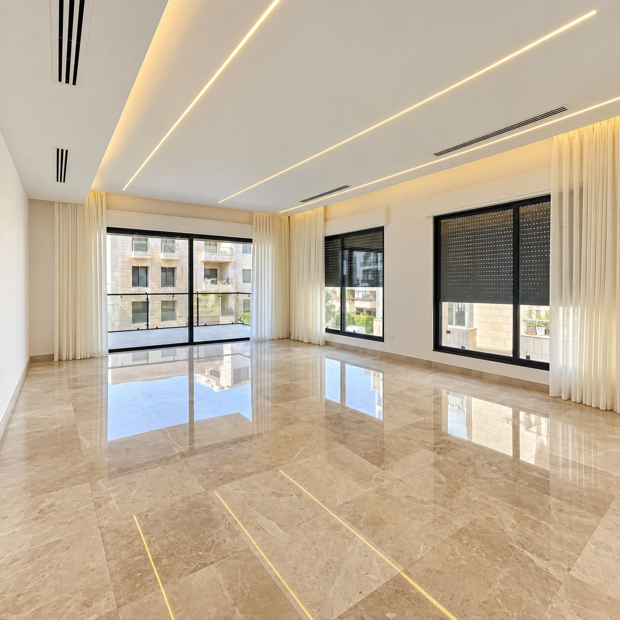 Abdoun, Apartments, Flats, Houses & Villas, JOD 25000/year,  4 BR,  260 Sq. Meter,  Newly Built Apartment For Rent In North Abdoun, Near The Dutch Embassy