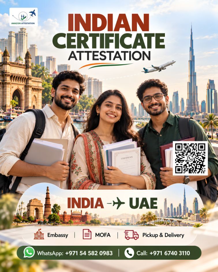 Ajman, Legal, Indian Certificate Attestation Services In Ajman