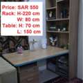 SAR 550,  Study Table With Book Rack For Sale