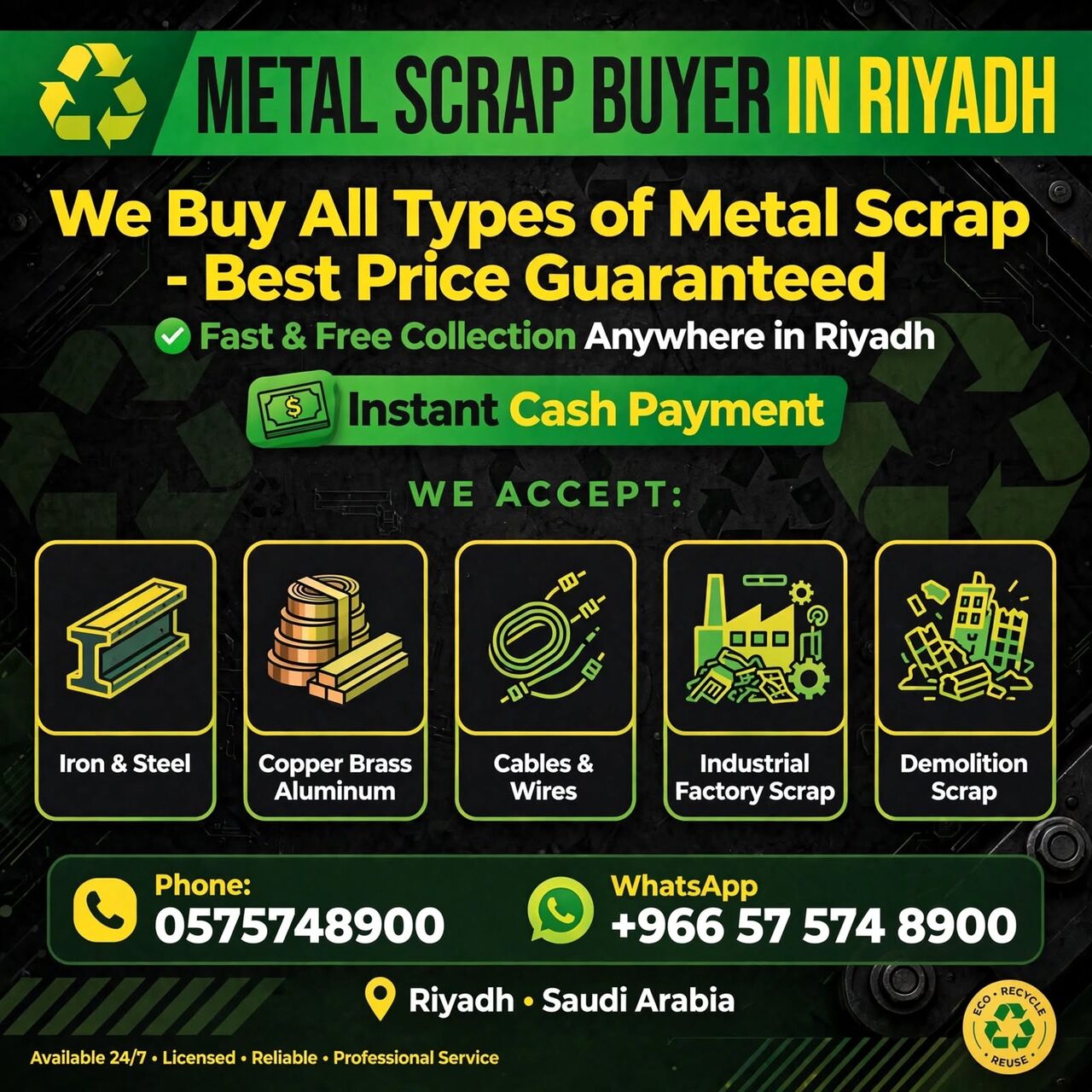 Riyadh, Items Wanted, We Are Buying All Types Of Leftover Scraps Materials 0575748900