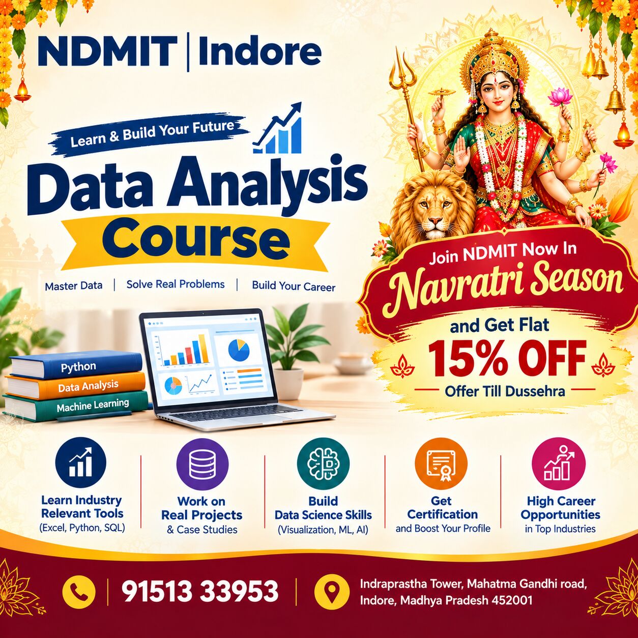 Indore, Lessons Offered, 🌺 Make This Navratri The Beginning Of Your Data Analytics Career!