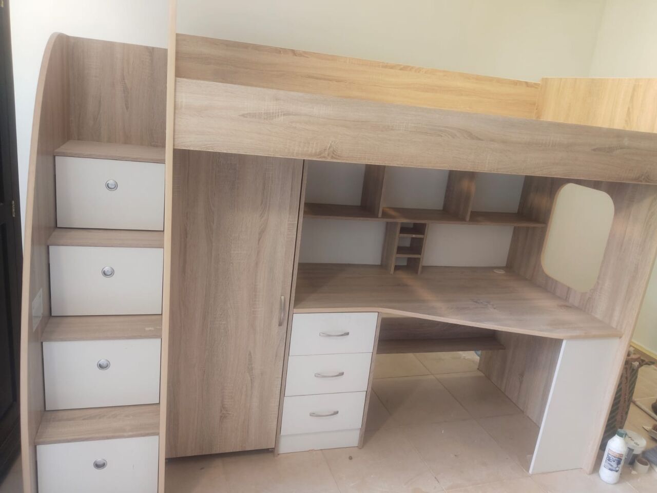 Jubail, Furniture, SAR 1000,  Children Banker Bed For Sale Ikea Furniture Good Condition