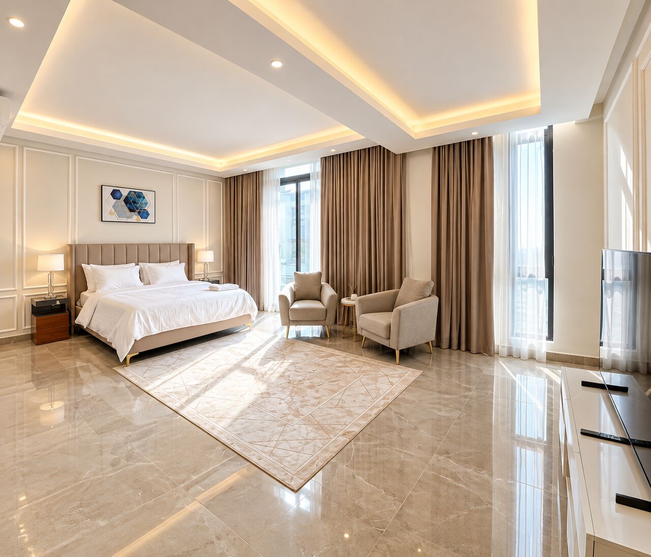 Budaiya, Villas, BHD 1200,  Furnished,  383 Sq. Meter,  Furnished Luxury Villa For Rent In Budaiyah BD.1200/- Inclusive